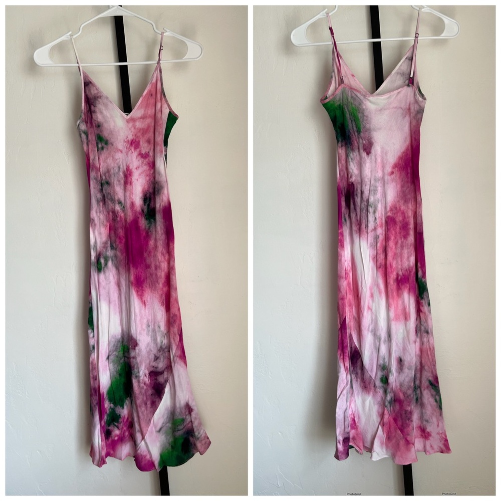 Aritzia Wilfred Watercolor Slip Dress XXS